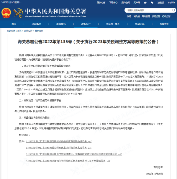 2023年关税调整，企业报关规范有新要求！