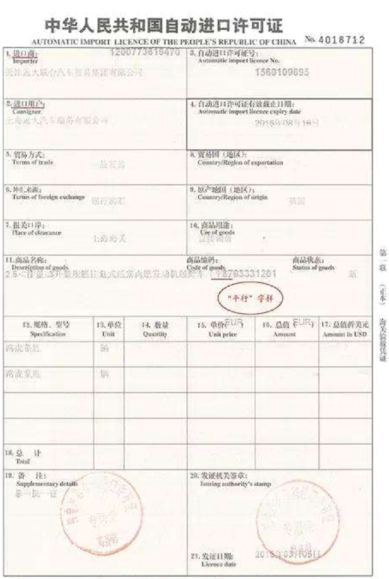 进口汽车有什么分类？保税政策及许可证要求有什么不同？