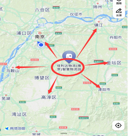 图为008PG国际南京智慧物流园区位图